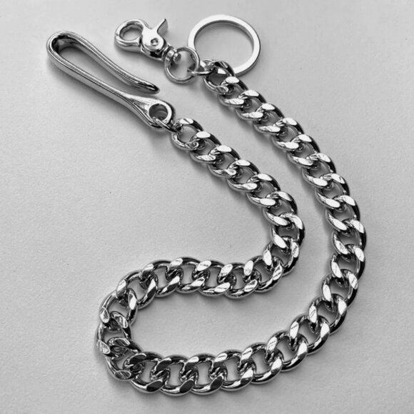 Upgrade 20" Strong Leash Thick Biker Wallet Key Chain Trucker Jean Keychain - Picture 3 of 5